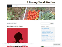 Tablet Screenshot of literaryfoodstudies.com